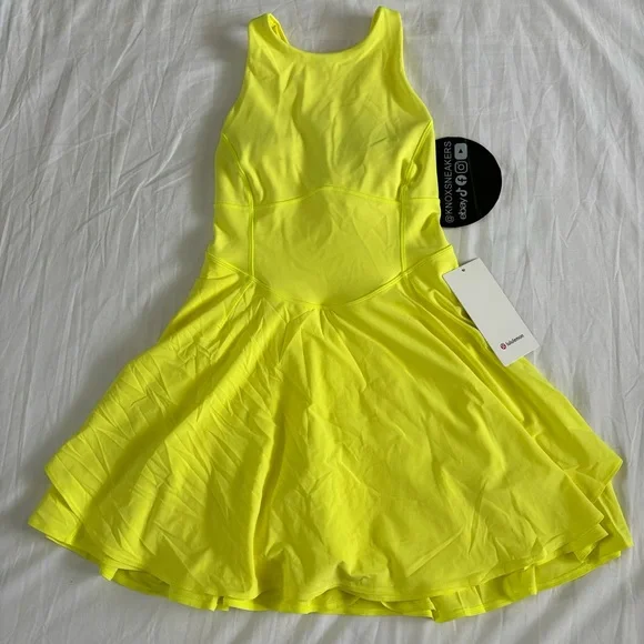 lululemon athletica | Dresses | Lululemon Court Crush Dress Elle Electric  Lemon Neon Yellow Womens Size 6 | Poshmark